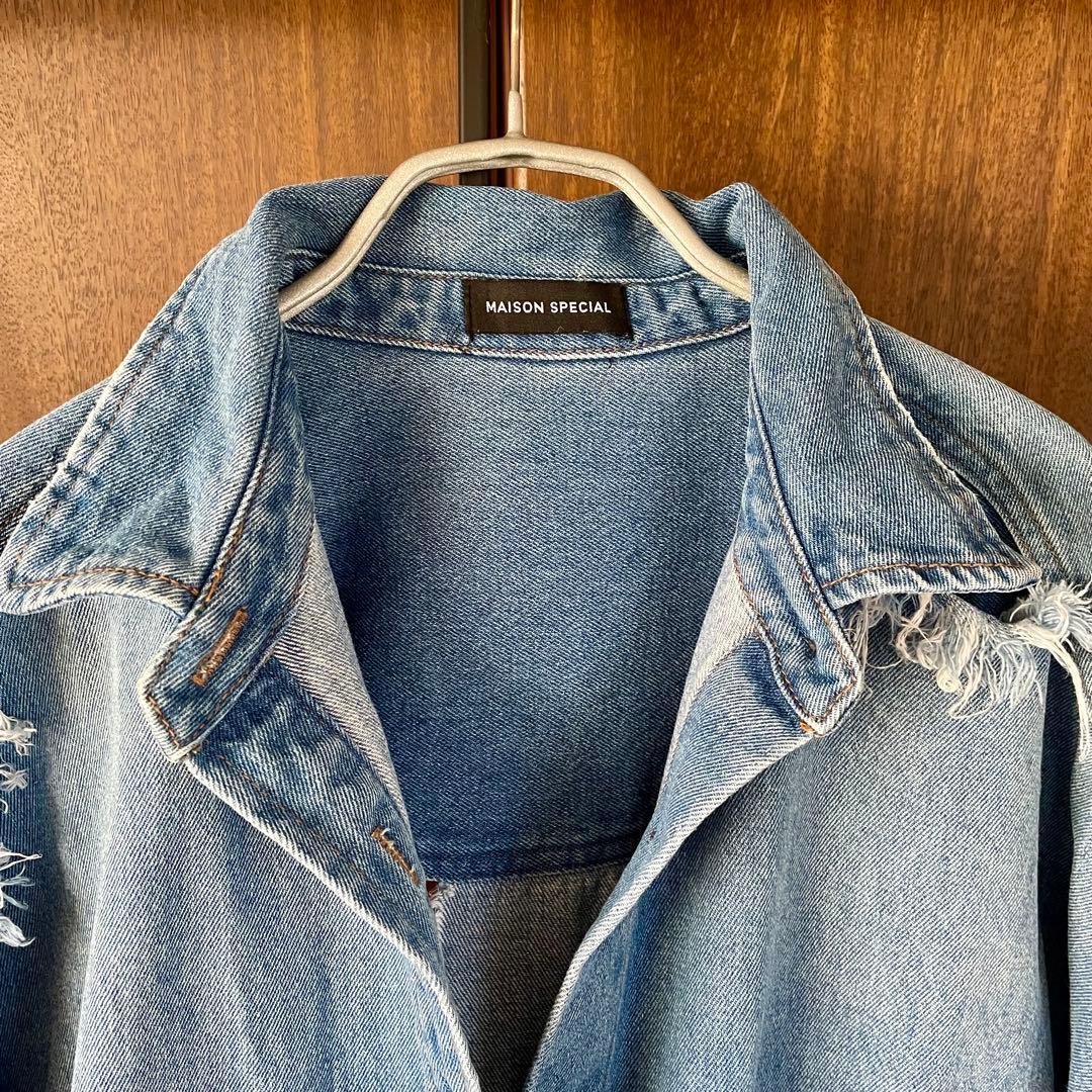 MAISON SPECIAL デニムオーバーサイズシャツ