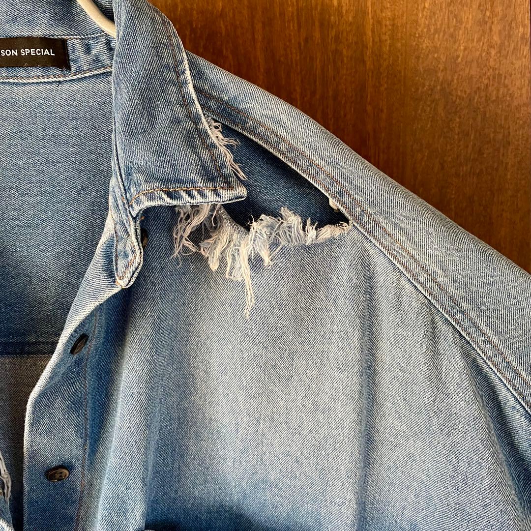 MAISON SPECIAL デニムオーバーサイズシャツ