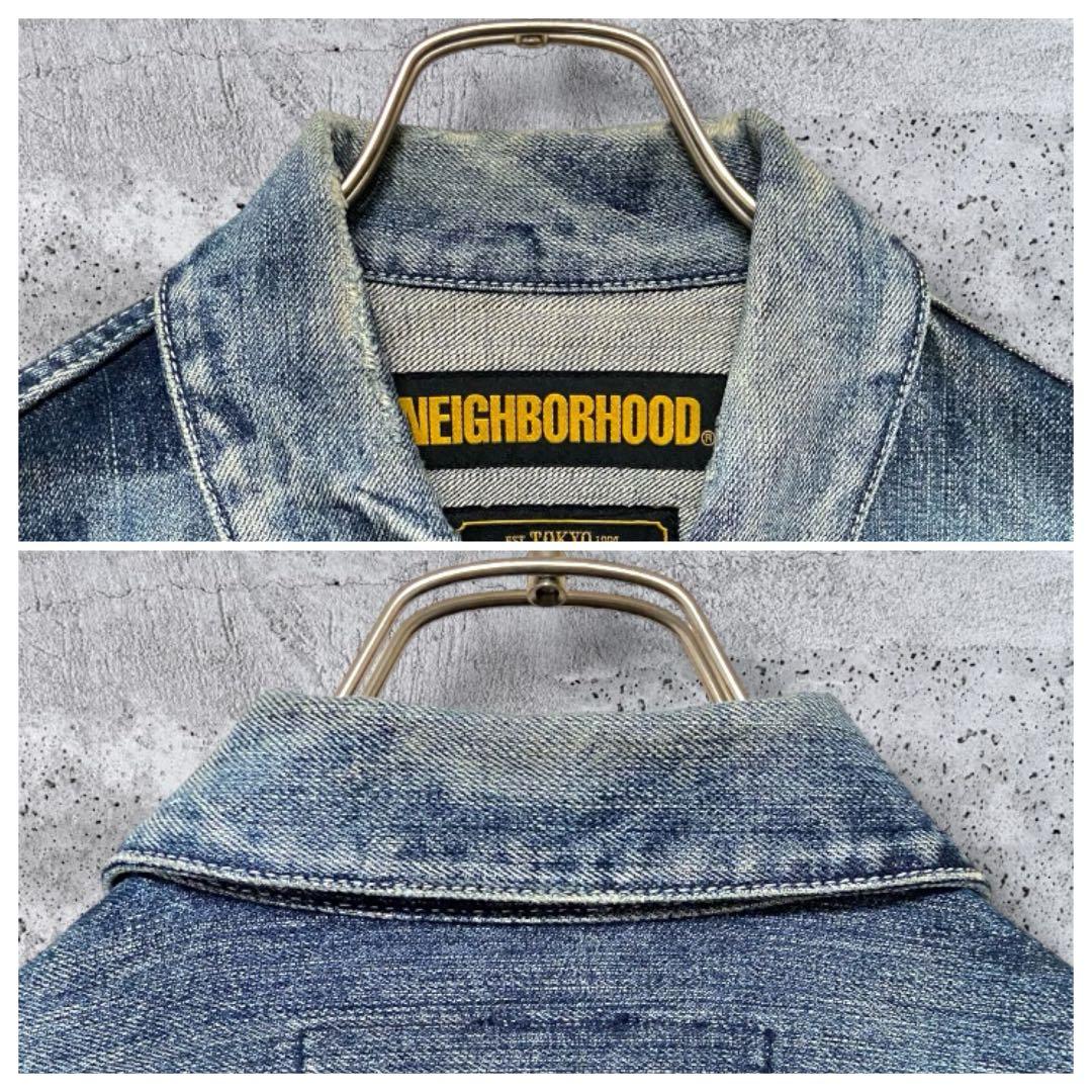【美品・ヴィンテージ加工】ネイバーフッド デニムジャケット インディゴ M 長瀬