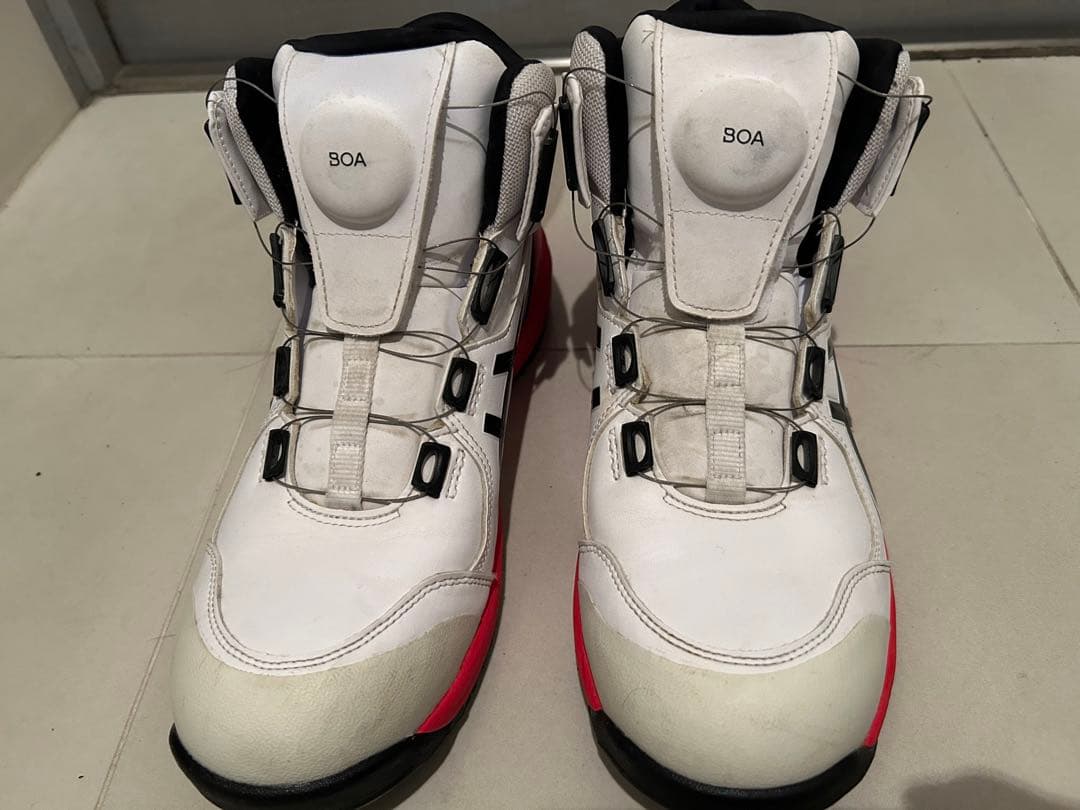 asics 安全靴 JSAA A種 27.0cm ホワイト/レッド