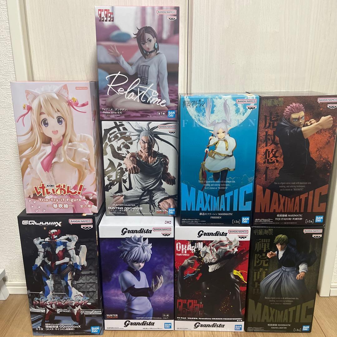 フィギュアまとめ売り9体‼️呪術廻戦、ダンダダン、HUNTER×HUNTERなど