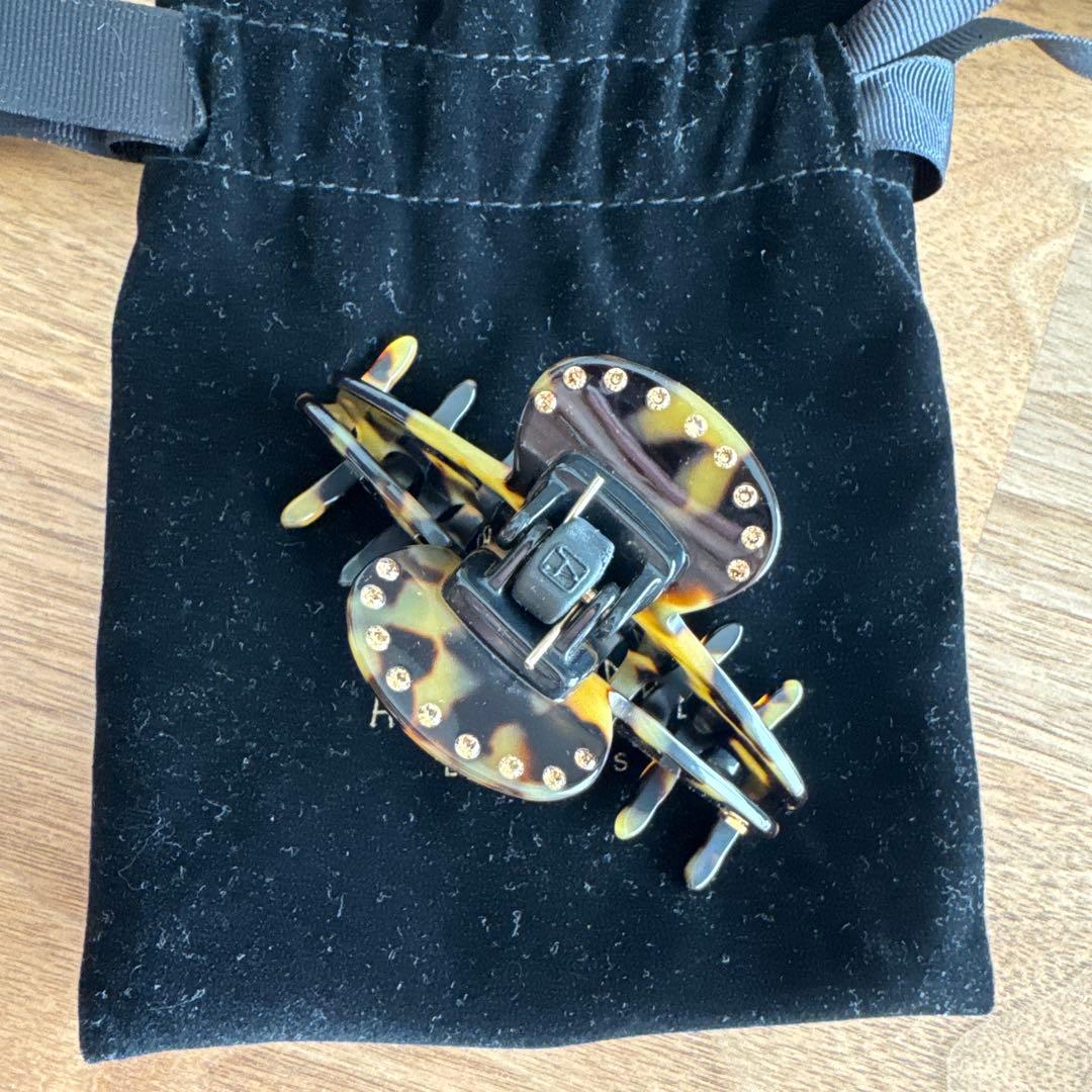 ALEXANDRE DE PARIS べっ甲柄 ヘアクリップサイズM