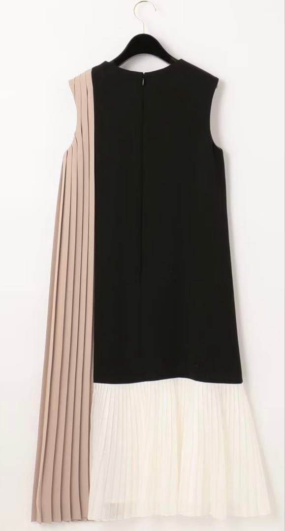 グレースコンチネンタル　グレースクラス　 カラーブロックプリーツワンピース 36