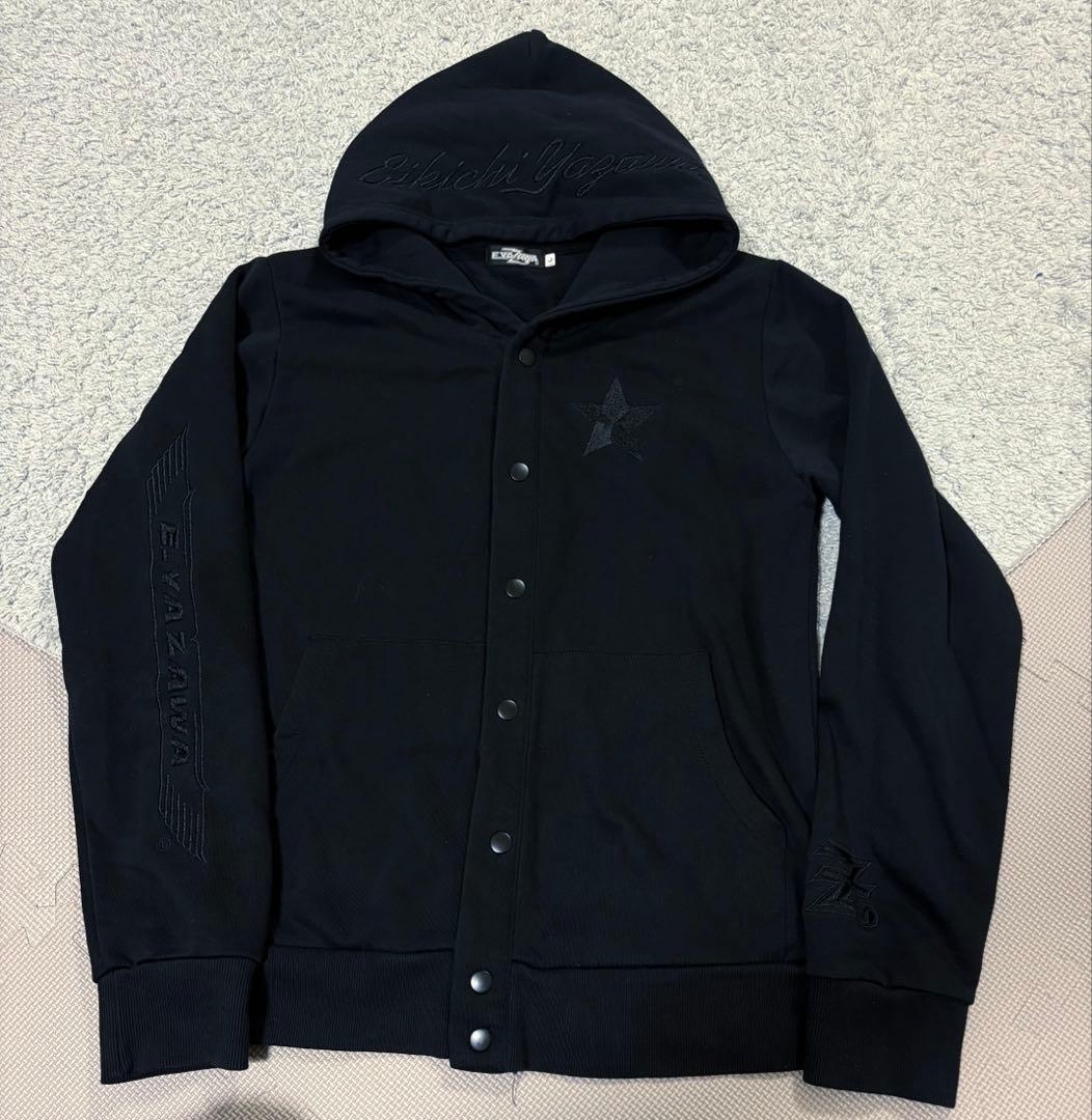矢沢永吉　フデロゴ　刺繍　パーカー スウェット　L
