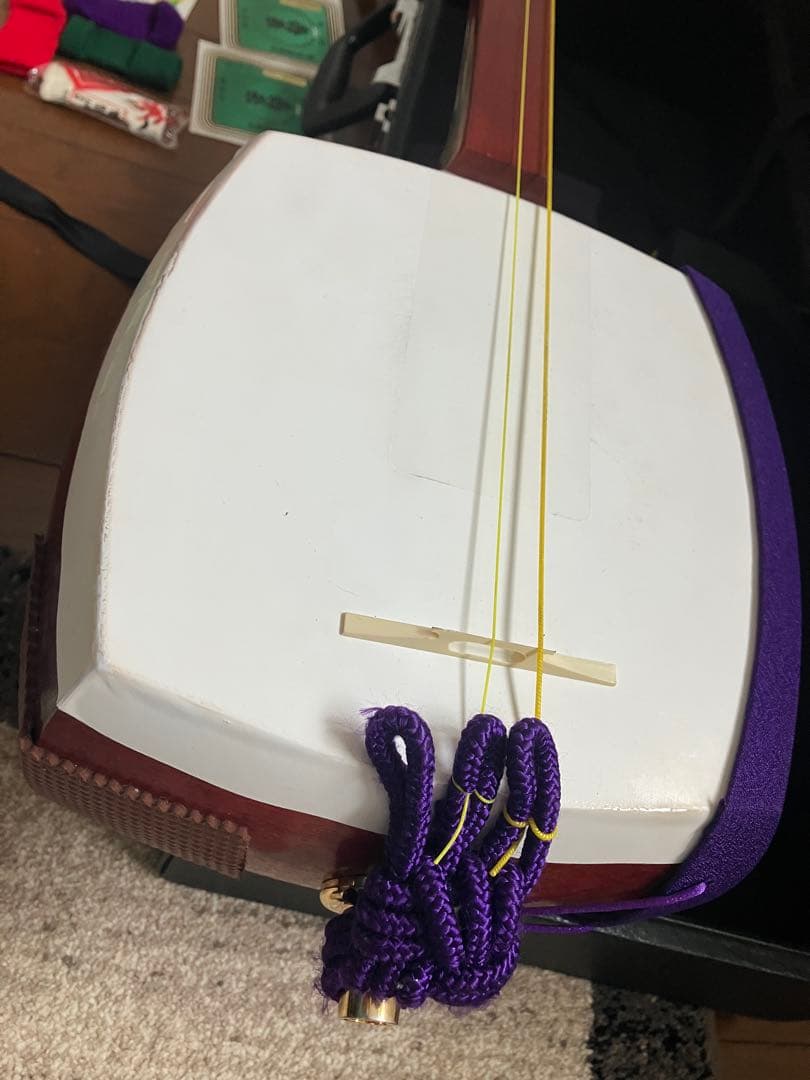 津軽三味線　左利き用　にちわ楽器製　合皮