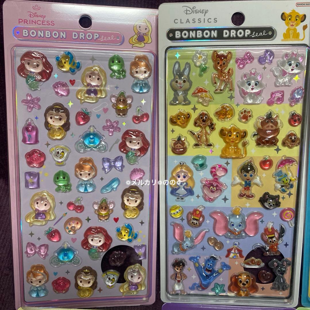 ディズニー ボンボンドロップシール 2弾 8枚 セット コンプリート