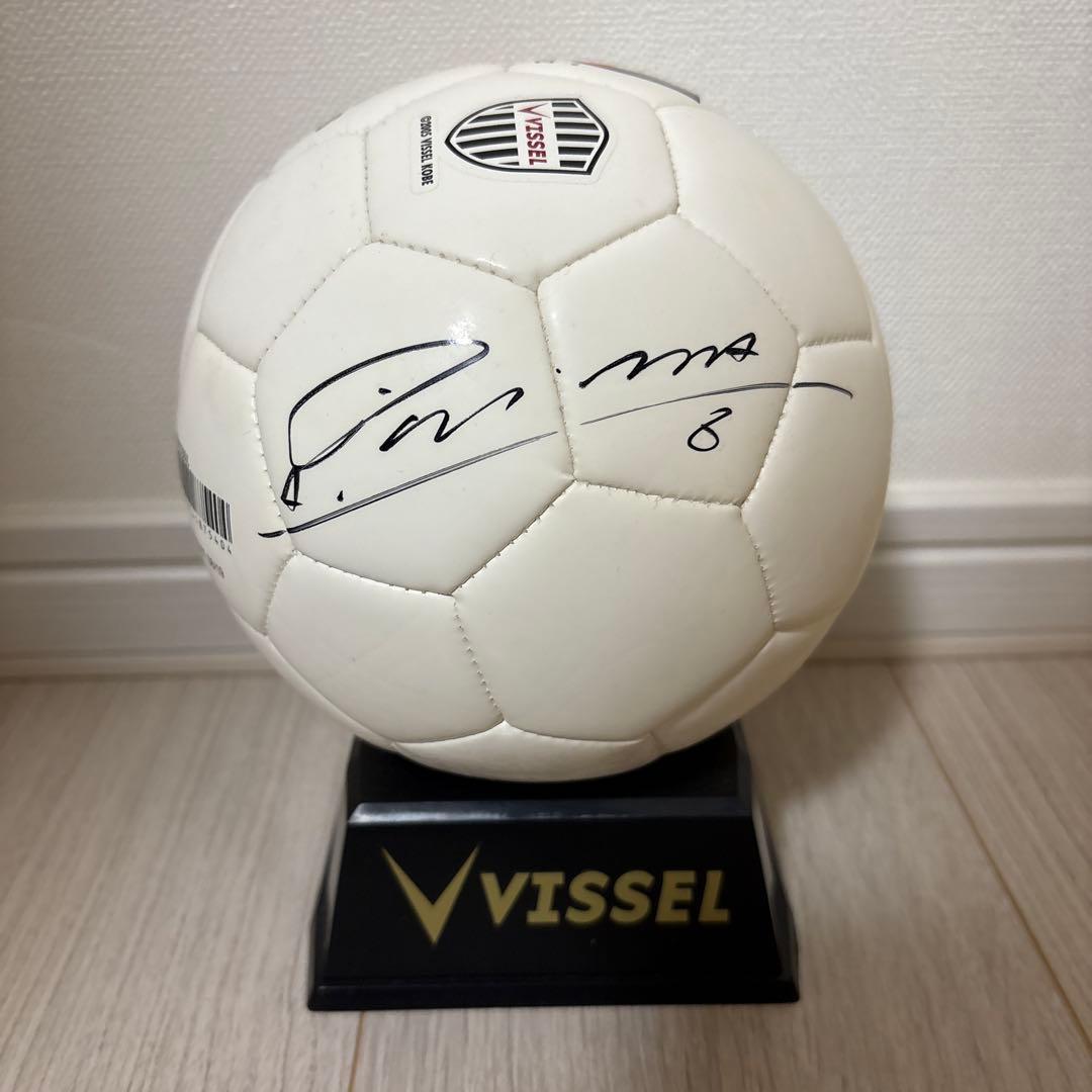イニエスタ 直筆サインボール