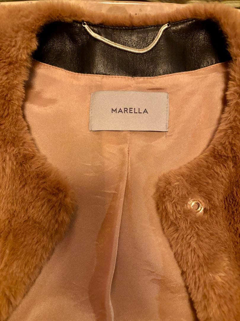 MARELLA ベージュ ファーベスト