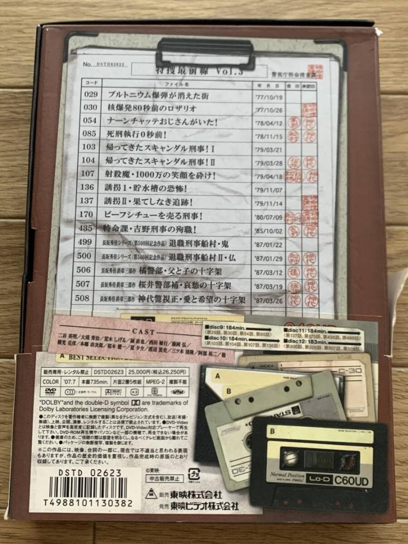 特捜最前線 BEST SELECTION BOX Vol.3 初回 DVD/AD