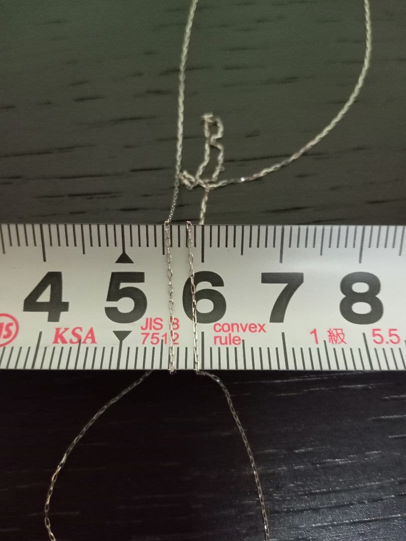 【pt900】プラチナ アズキチェーンネックレス 約42㎝