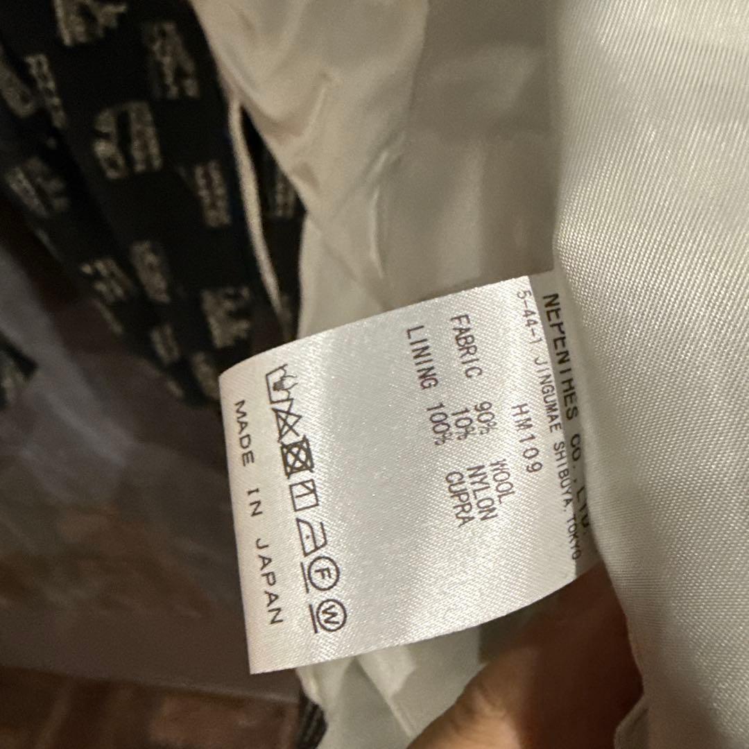 ニードルス　ブラックツイード　テーラードジャケット　総柄　Lサイズ