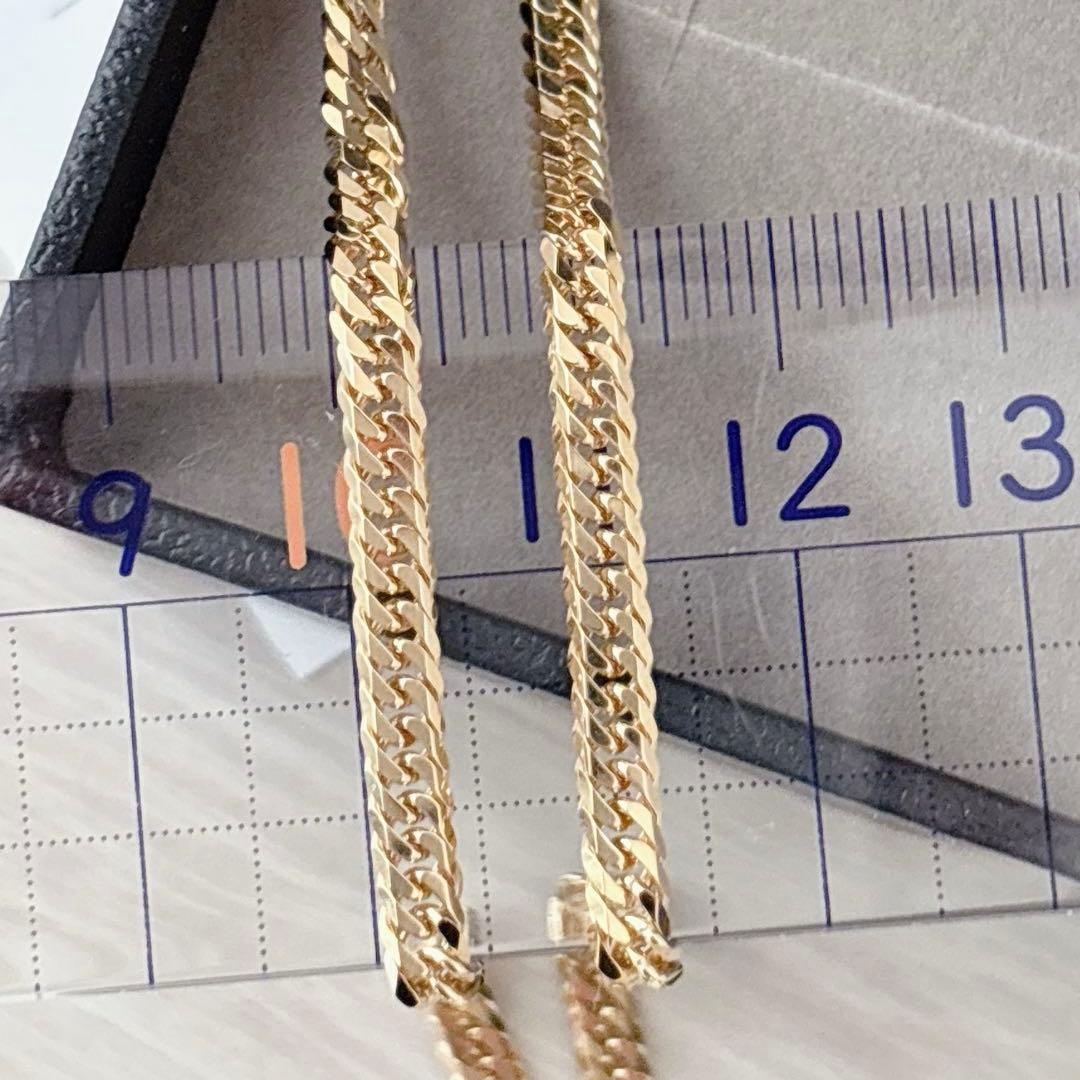 即決価格　ジュエリーツツミ　K18喜平ネックレス　Ｗ6面18.5g 地金変動価格