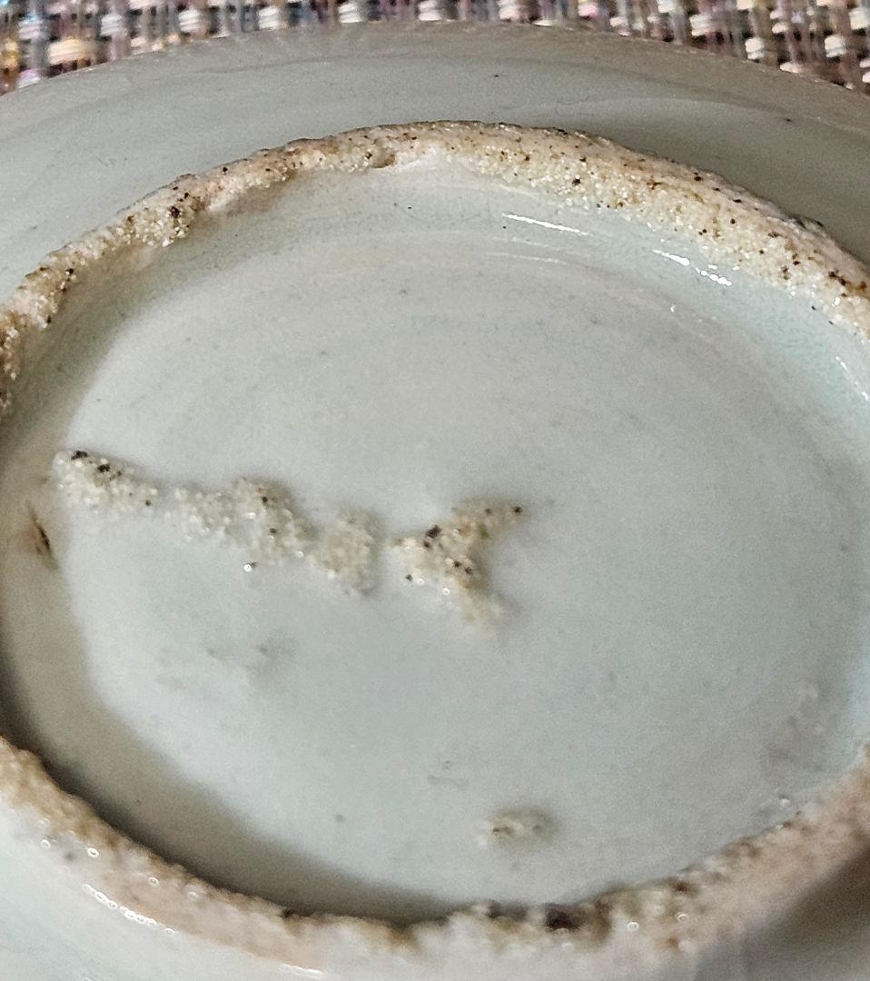 【名品古伊万里❗05】江戸時代初期　 初期伊万里　染付鶴図　12.8cm皿