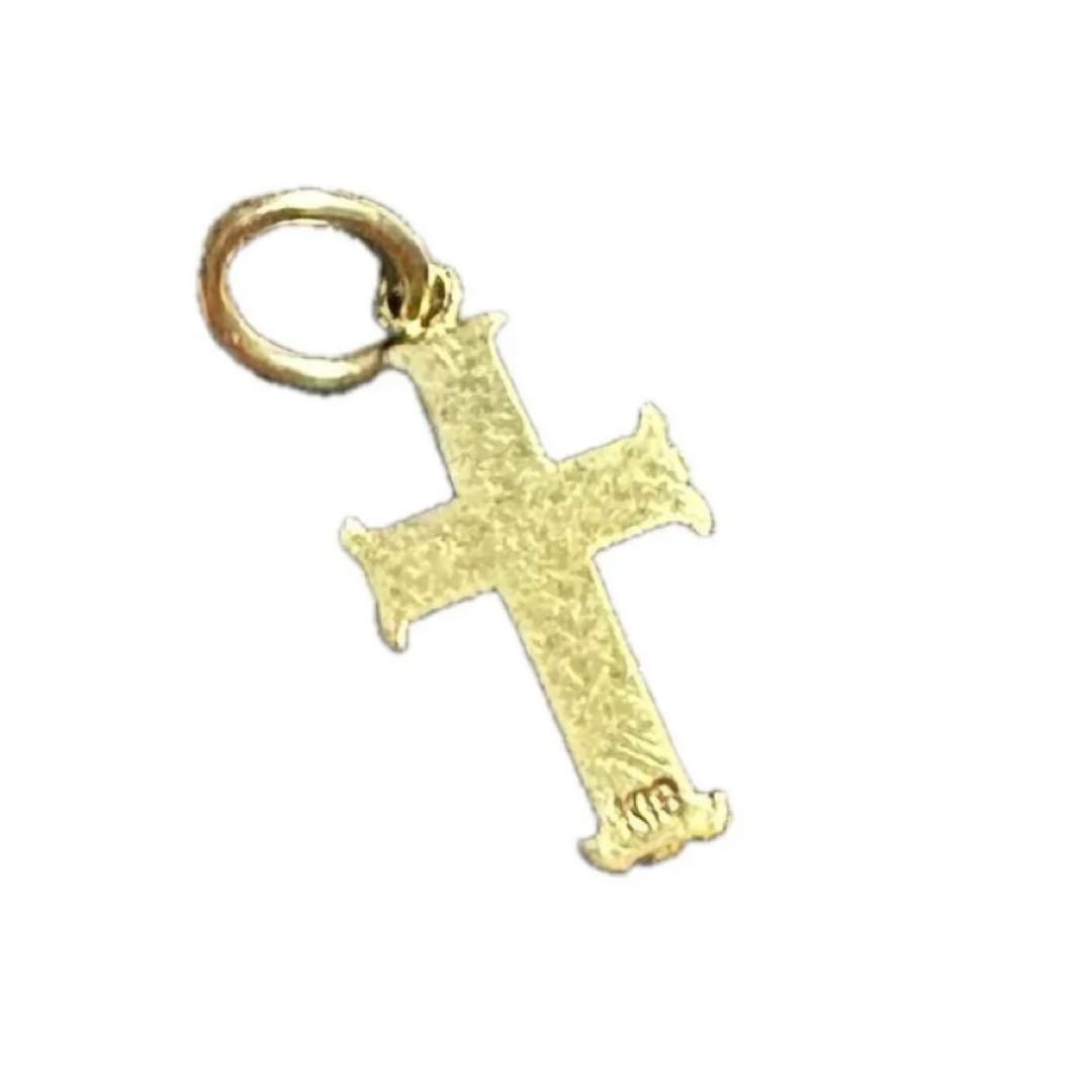 k18 クロス　十字架　ペンダントトップ　チャーム