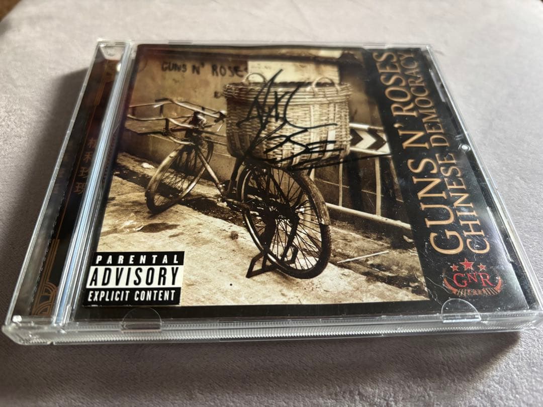 レア　アクセルローズ　サインCD Guns N' Roses axl rose