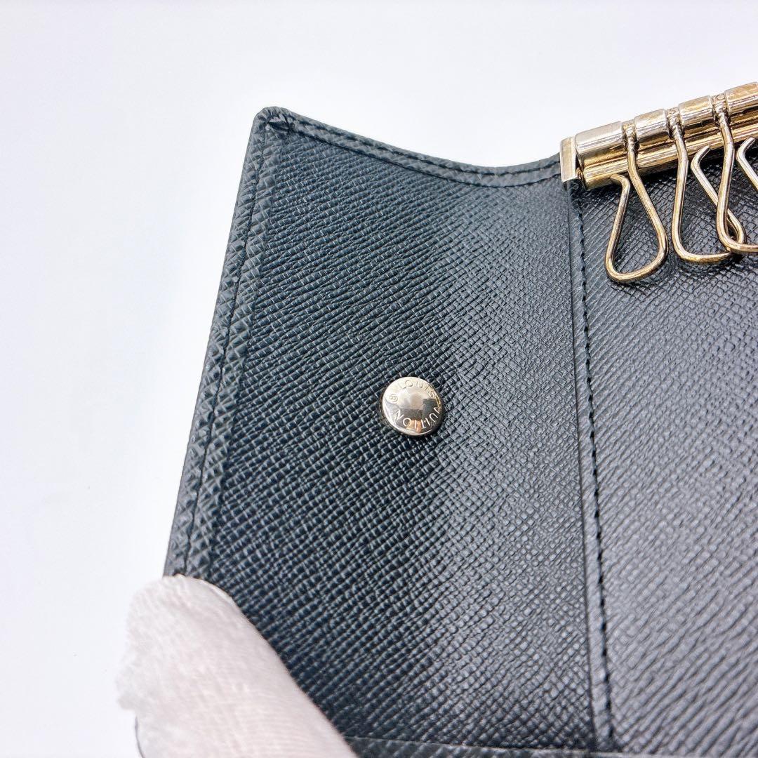 【美品】LOUIS VUITTON ルイヴィトン タイガ キーケース 4連 黒