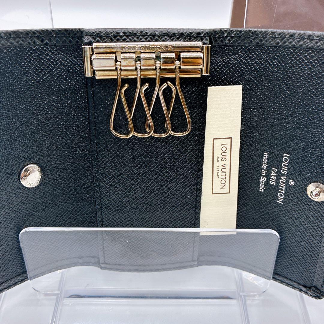 【美品】LOUIS VUITTON ルイヴィトン タイガ キーケース 4連 黒