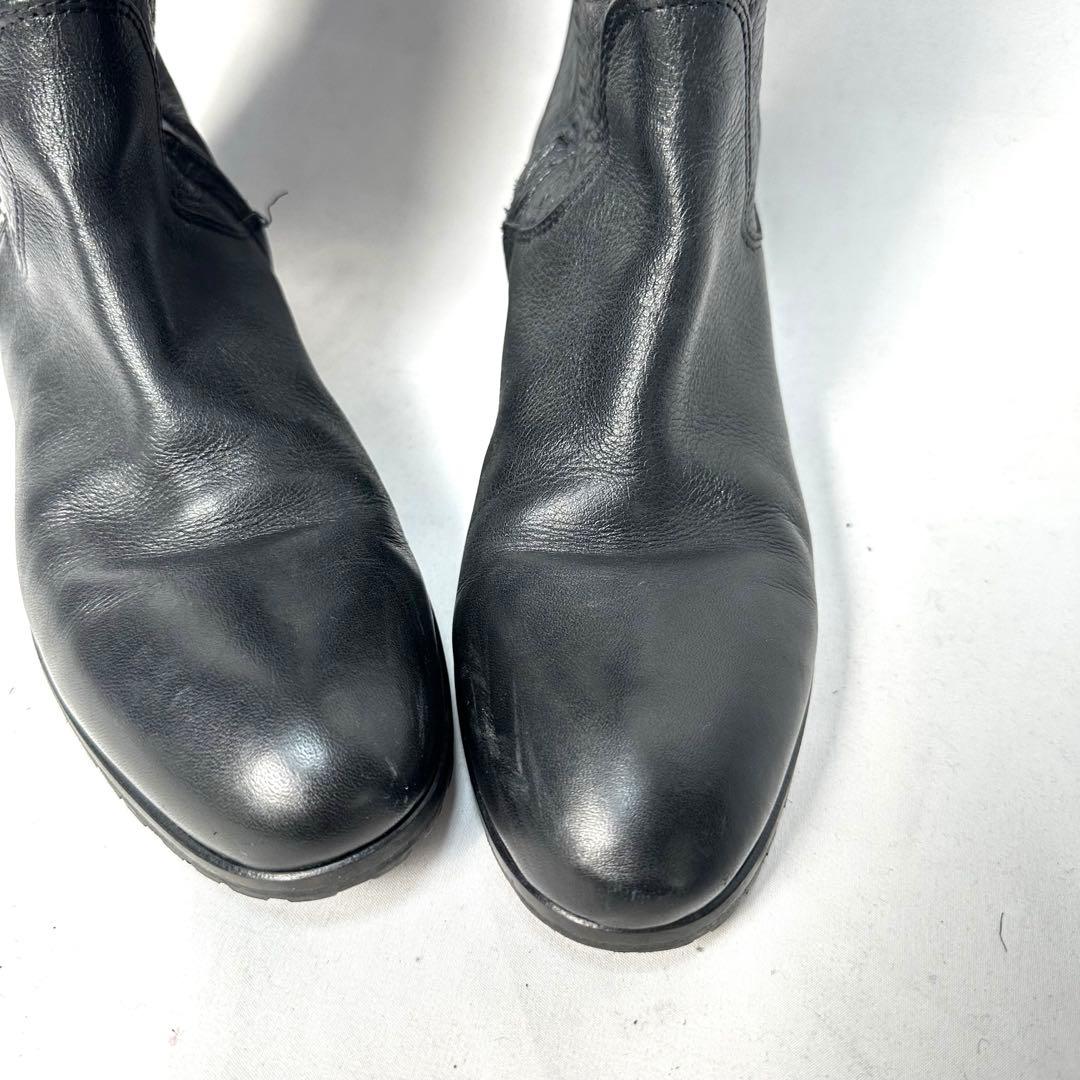 Y2K Archive 本革 ベルト ライダース ニーハイ ブーツ ブラック