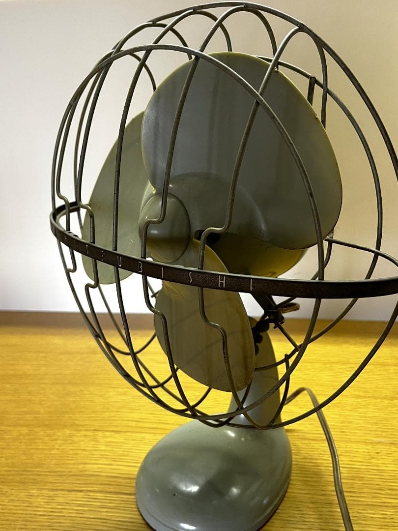 昭和レトロ家電　MITSUBISHI 三菱　卓上扇風機　完動品