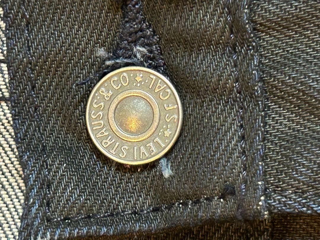 リーバイス578 バギー コーティングデニム ダークインディゴ W34