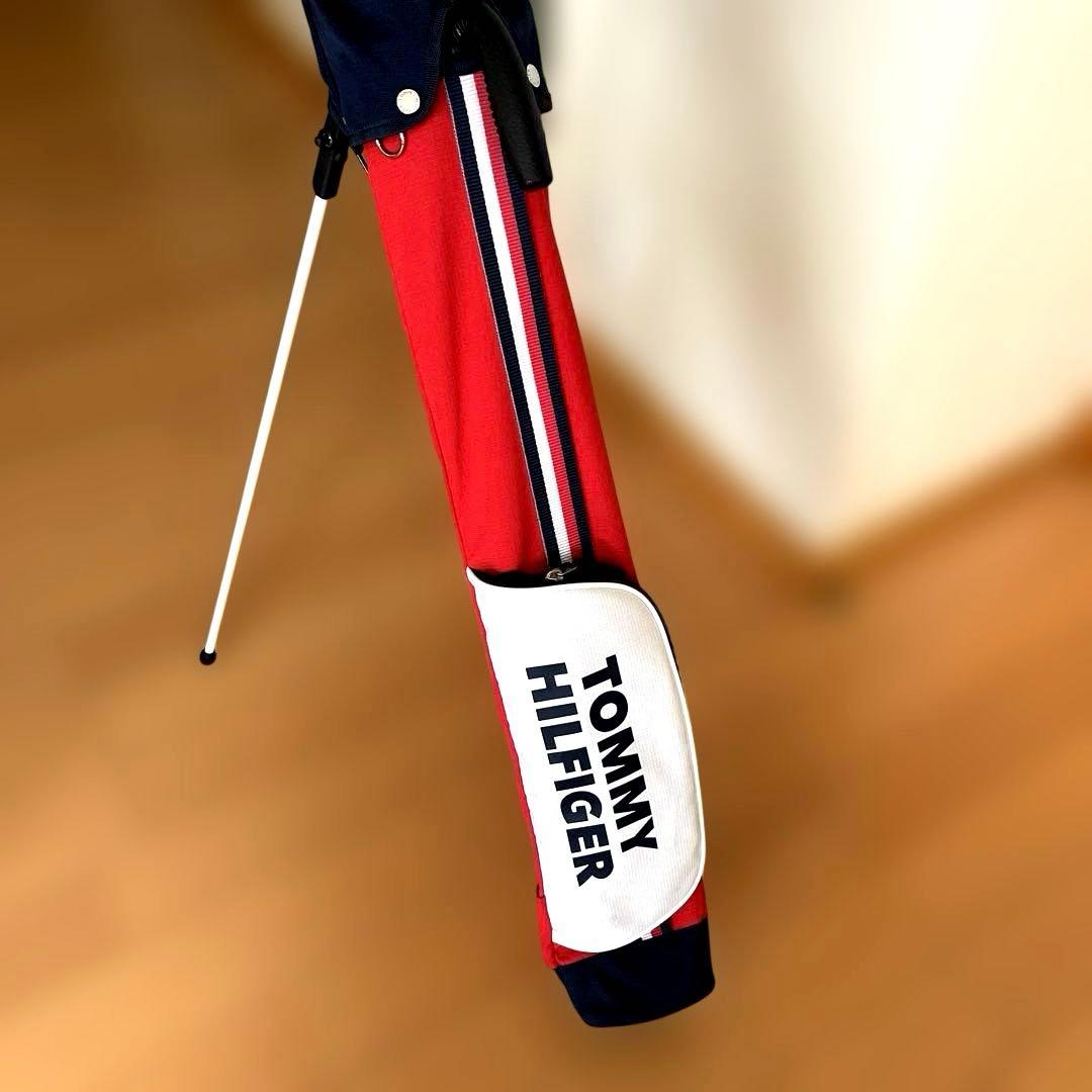 【極美品】トミーヒルフィガー　セルフスタンド　クラブケース　赤　ネイビー　バッグ