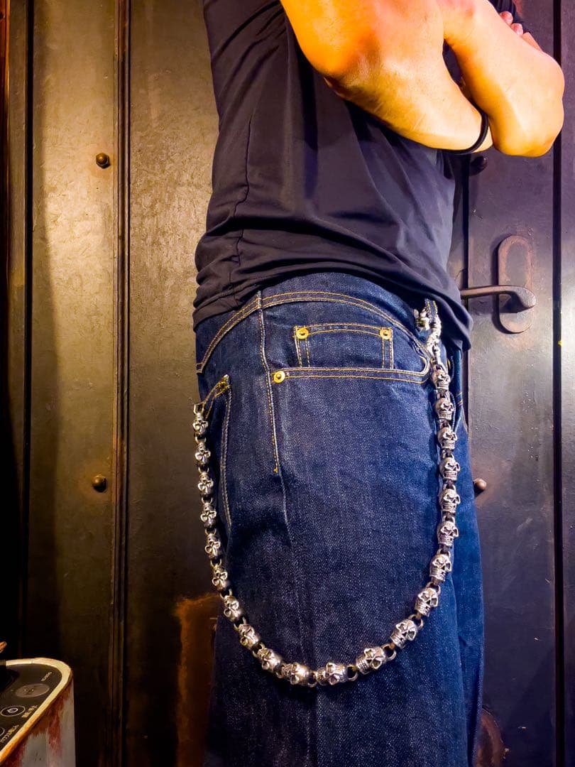 RA-studio silver925スカルウォレットチェーン