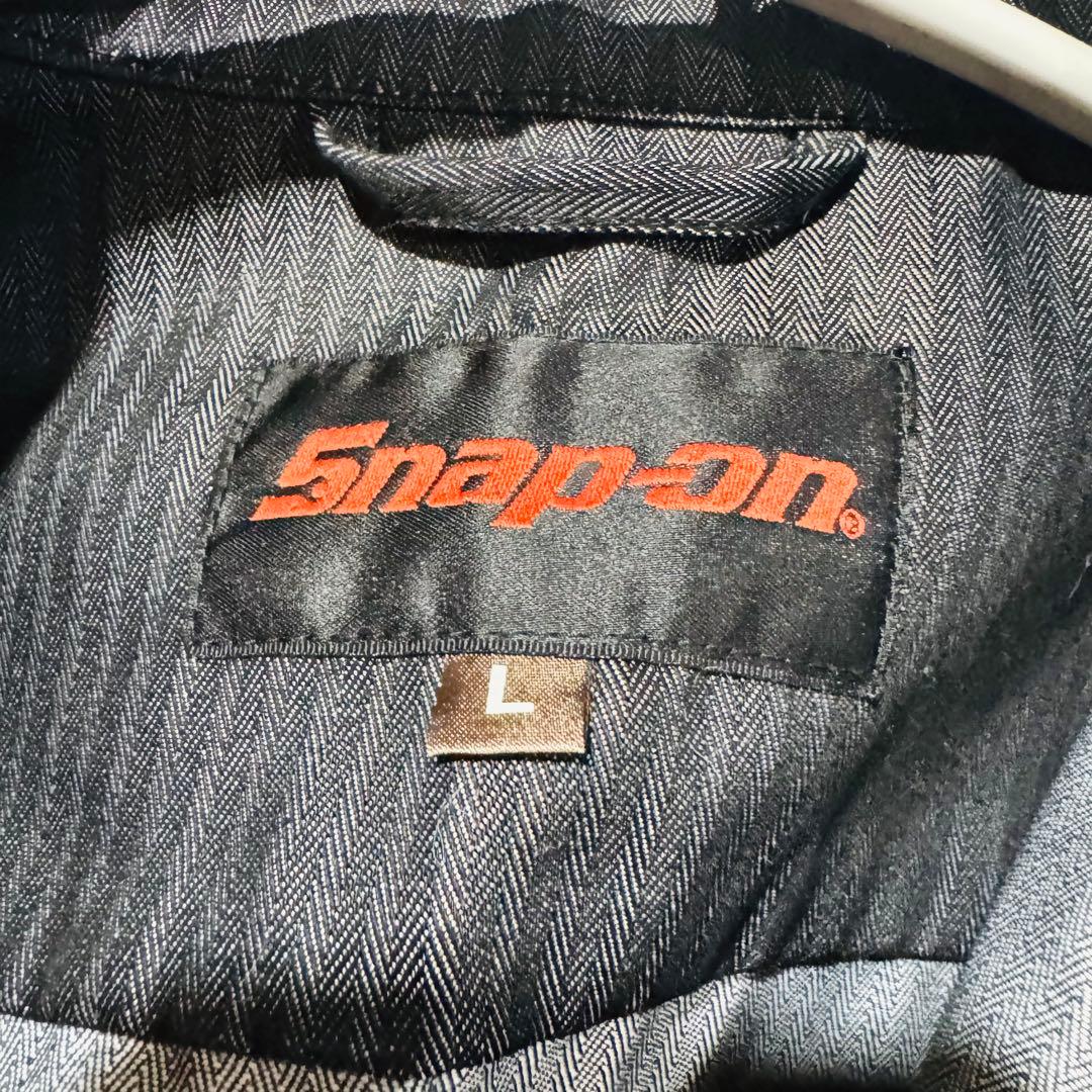 値下げ⭐︎Snap-on ストライプ オーバーオール