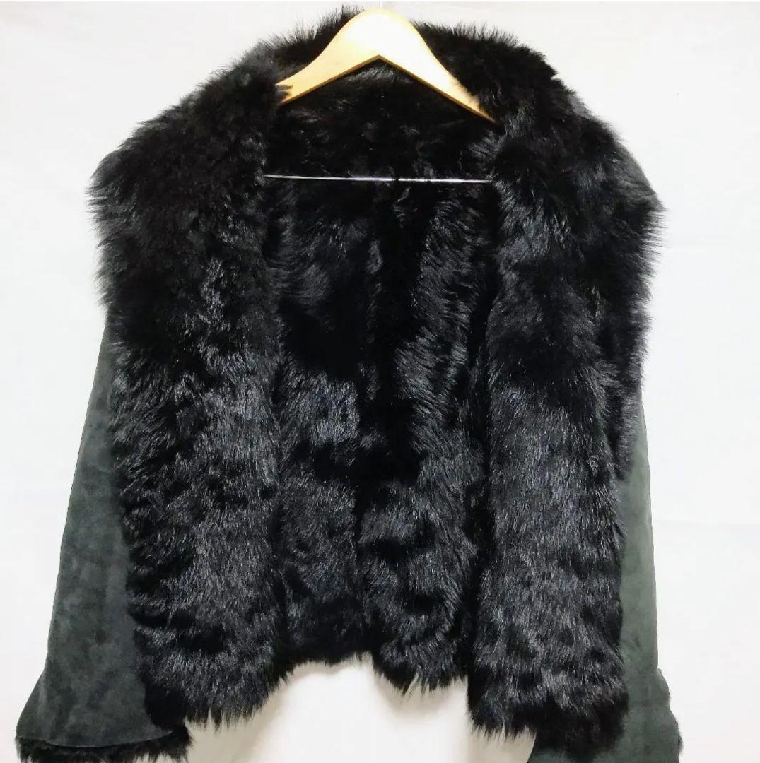 ノーベスパジオ NOVESPAZIO リアル ムートン ファーコート 毛皮コート