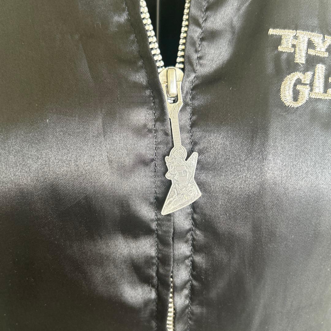 HYSTERIC GLAMOUR スカジャン バイカースタイル サテンジャケット