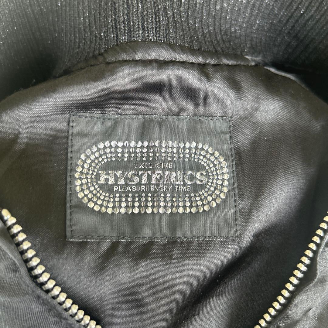 HYSTERIC GLAMOUR スカジャン バイカースタイル サテンジャケット