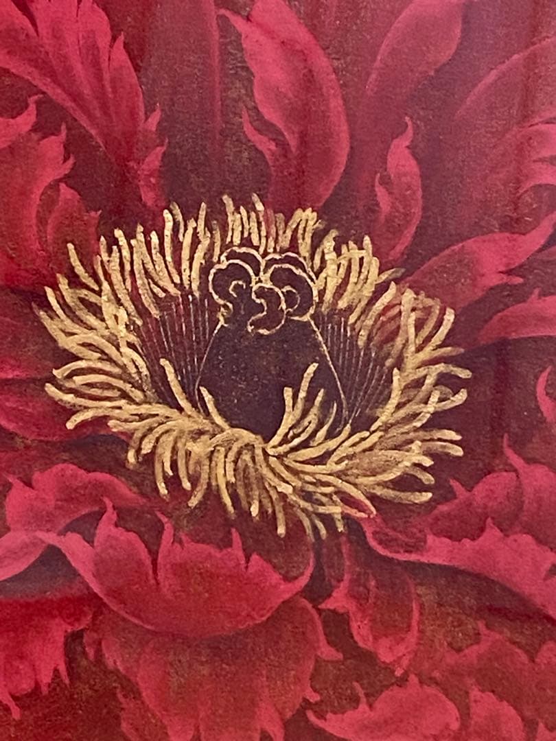 間瀬静江　画題「 赫 」