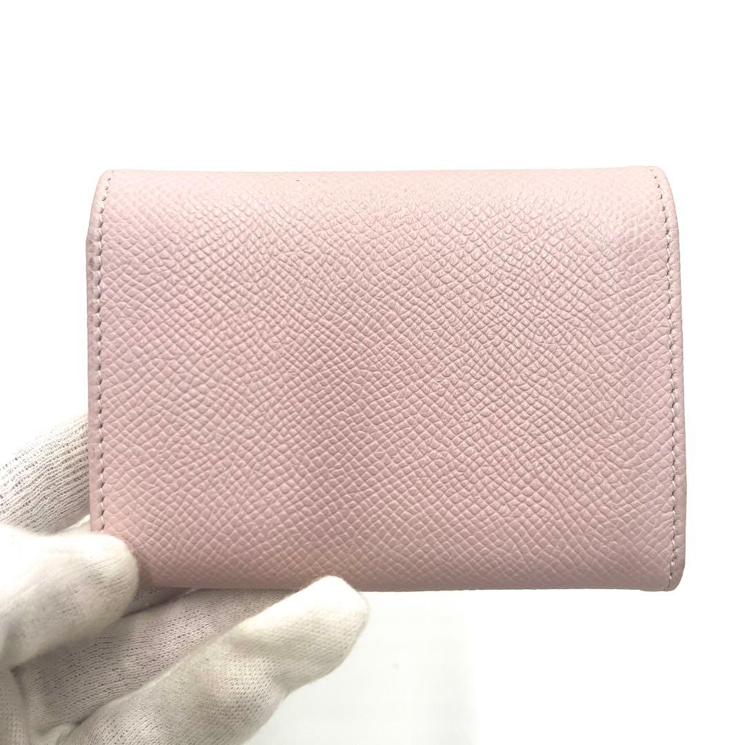 【極美品】ブルガリ 名刺入れ ビーゼロワン ロゴクリップ レザー ピンク