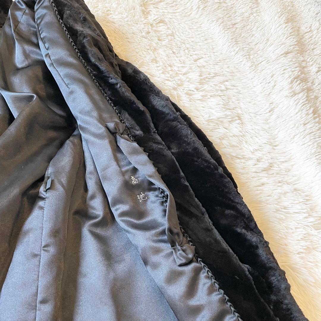 ジャケット・アウター Sheared Mink Long Coat Free Size Brown