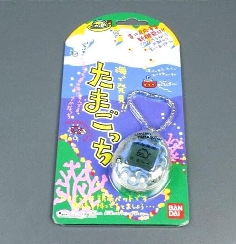 【動作確認済】バンダイ　海で発見　たまごっち　クリアブルー　SHB94