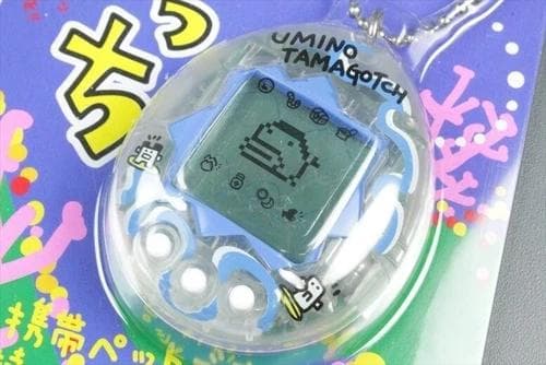 【動作確認済】バンダイ　海で発見　たまごっち　クリアブルー　SHB94