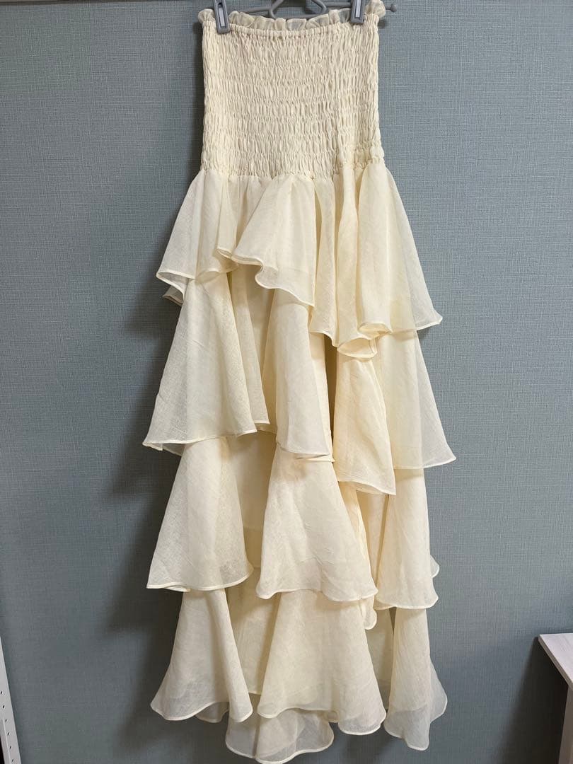 celon frilly tiered dress セロン アイボリー