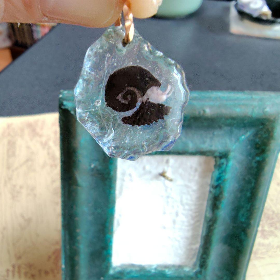 ナカダマサヒデ 1cmの宇宙 ガラス彫刻 ペンダント スケーリーフット