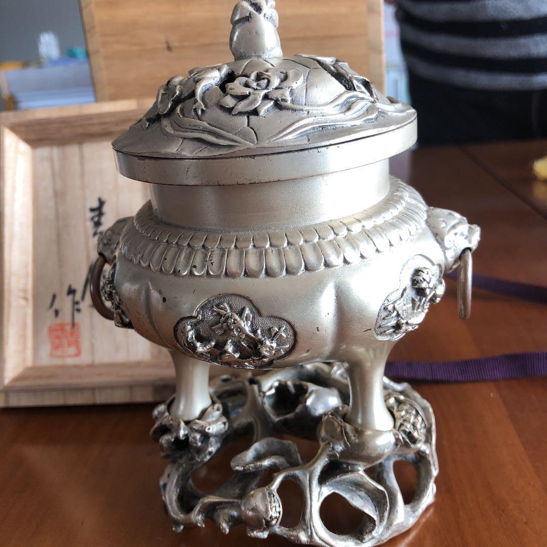香炉　銀製