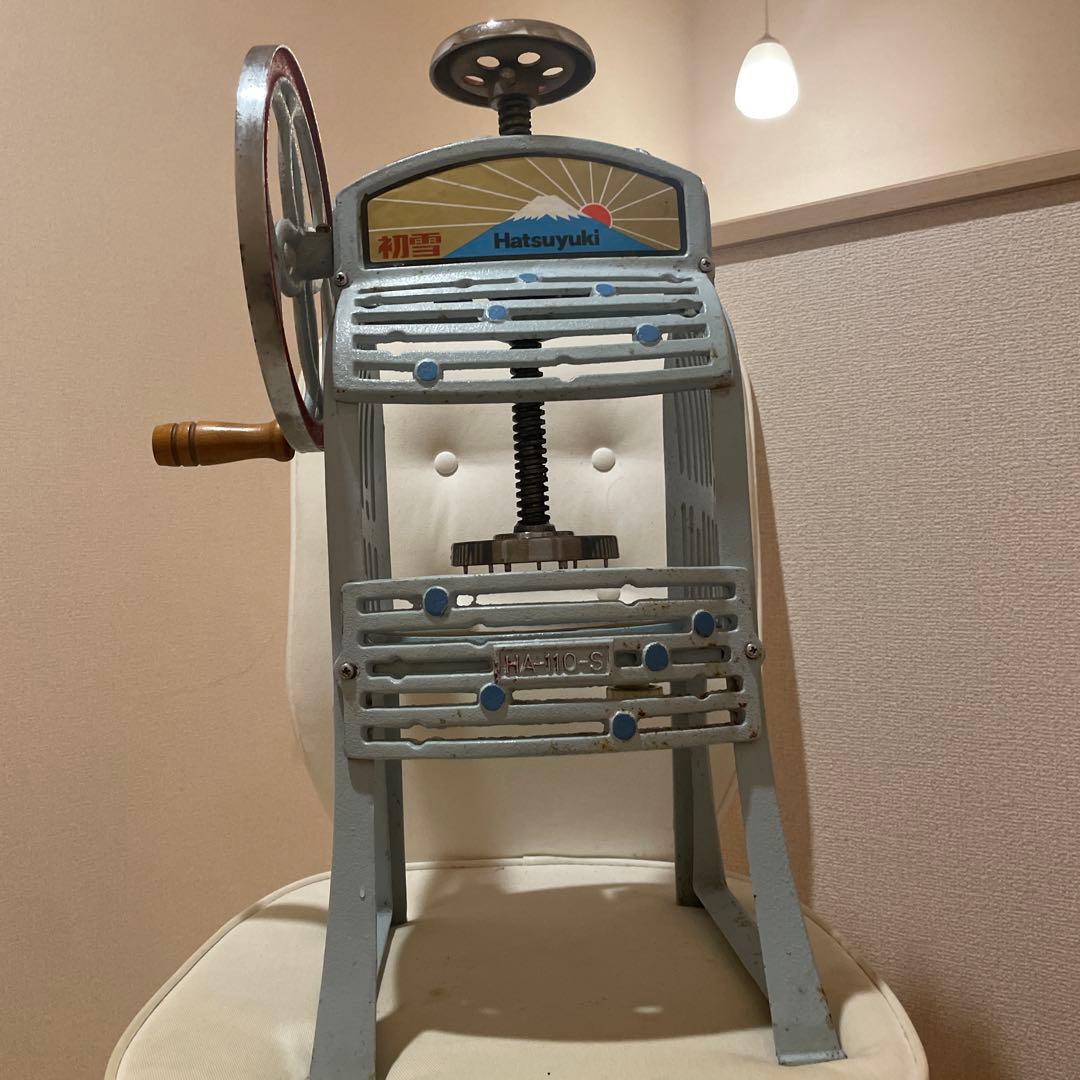 初雪かき氷機 手動式