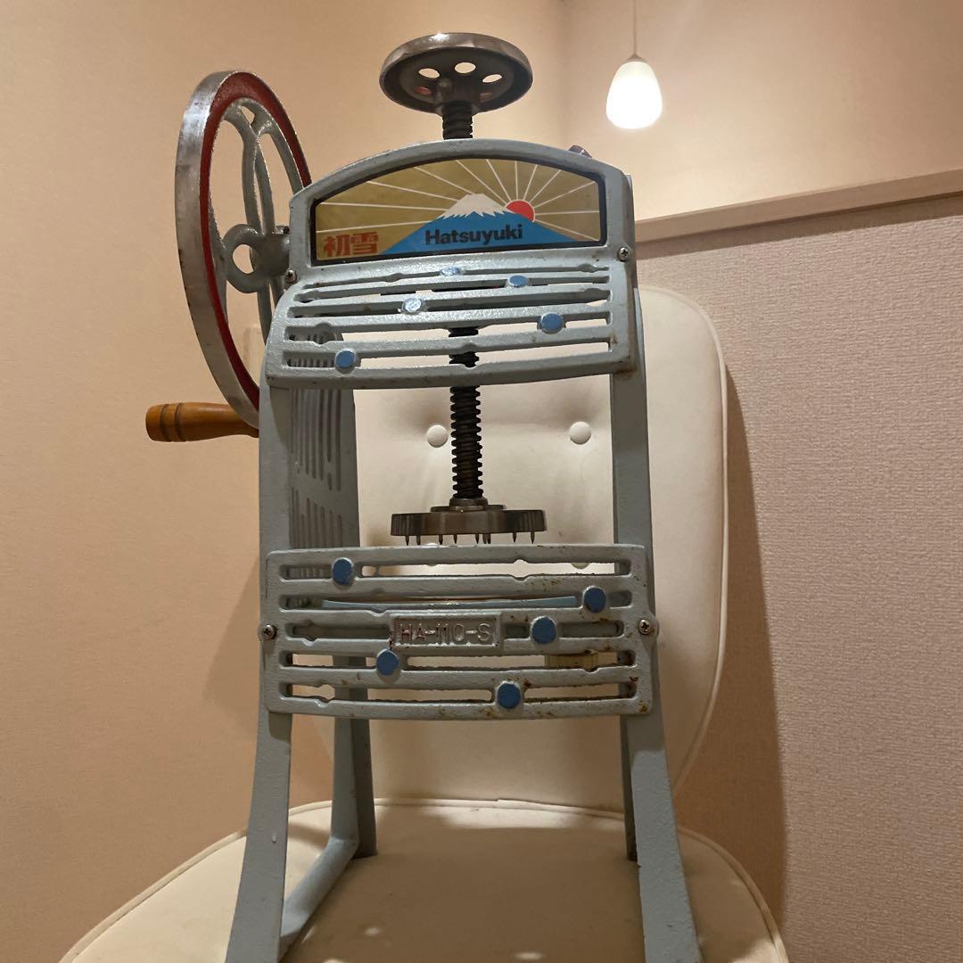 初雪かき氷機 手動式