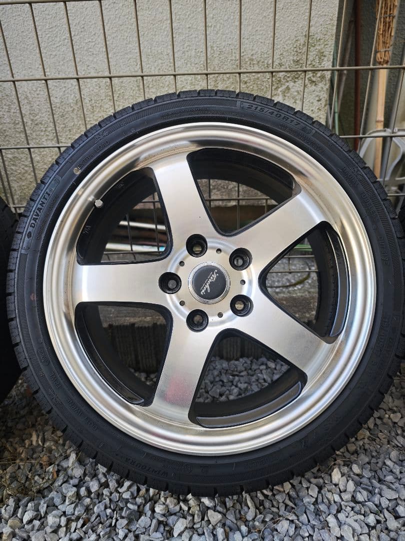 17インチ シルバーアルミホイール 5スポーク