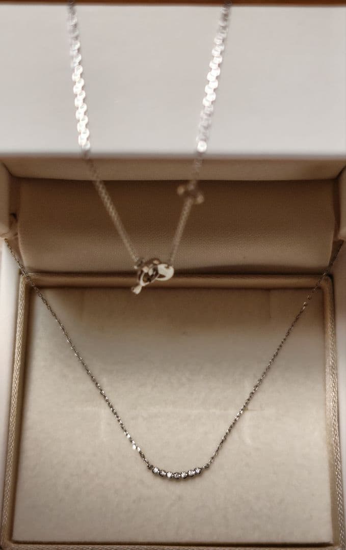 e*a様 STAR JEWELRY Girl☆K10　0.02ct ネックレス