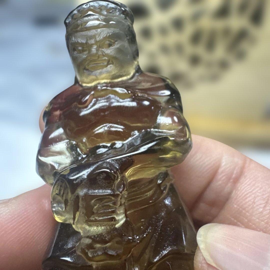 【高級品質】希少 スモーキーゼウスシトリン 不動明王 彫刻