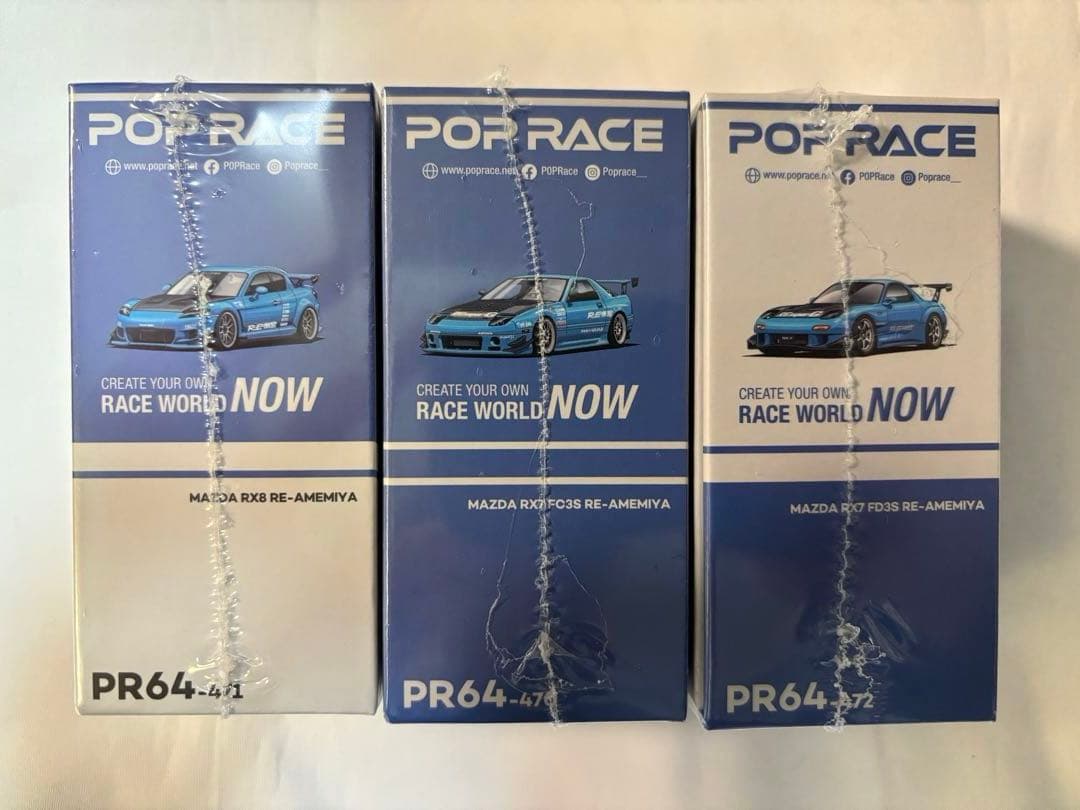 3セットRE雨宮 pop race 東京オートサロン MAZDA RX7 RX8