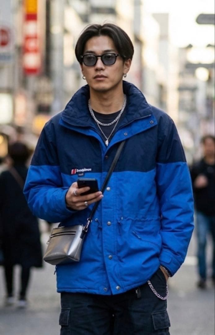 293 Berghaus 90s 英国製GORE-TEXマウンテンネイビーブルー