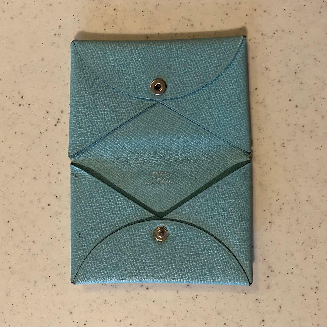 HERMES カルヴィ T刻印 ブルーアトール