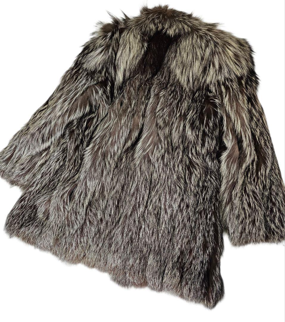 SAGA  毛皮フォックスファー　サガフォックス　セミロングコート