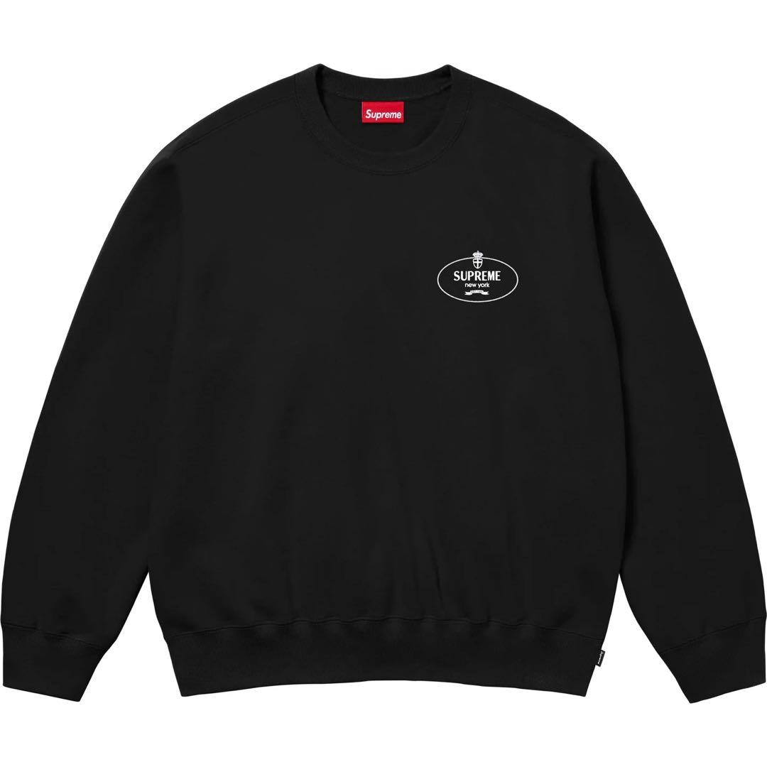 トップス Supreme Crest Crewneck 24FW \"Black\"
