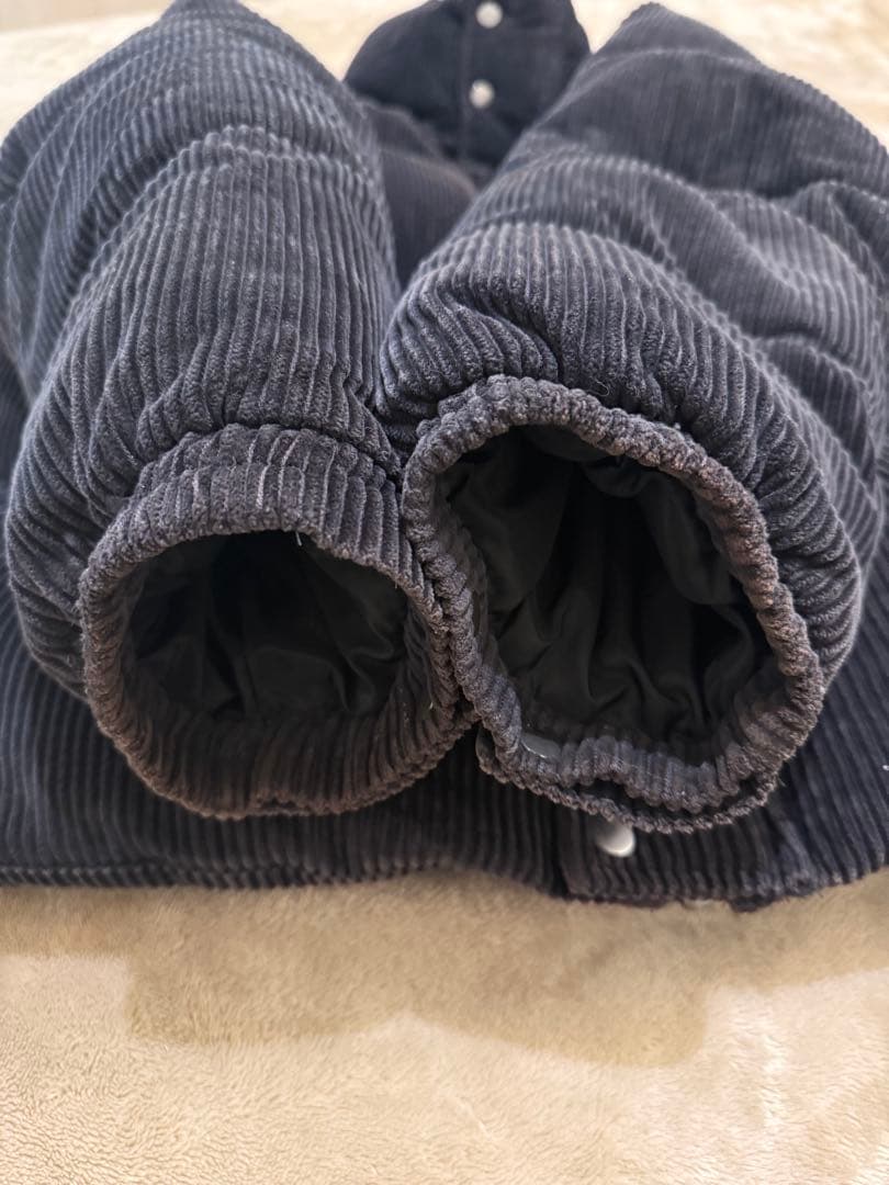 【Chfhrto1】ZARA コーデュロイ ダウンジャケット ブラック