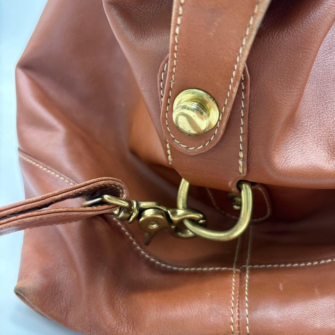 COACH コーチ 2WAY レザー ボストンバッグ 0502 南京錠 大容量